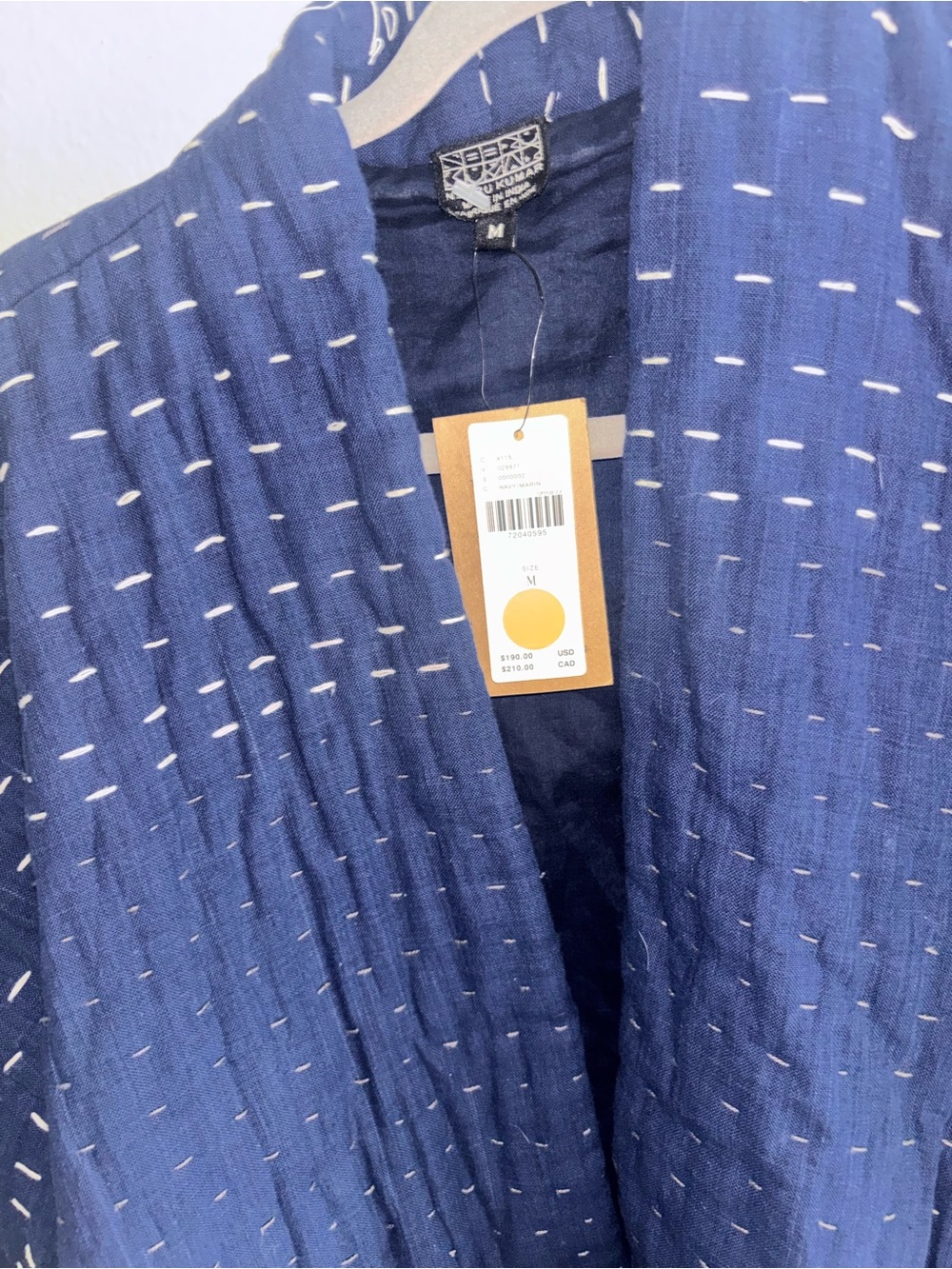 Anthropologie NEERU KUMAR BLANKET KANTHA JACKET NWT M - Picture 5 of 7